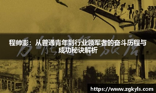 程帅澎：从普通青年到行业领军者的奋斗历程与成功秘诀解析